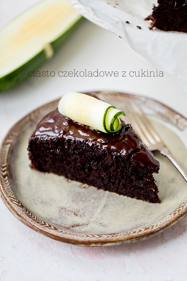 Chocolate courgette cake