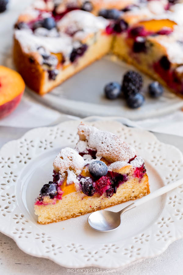Easy summer fruit cake