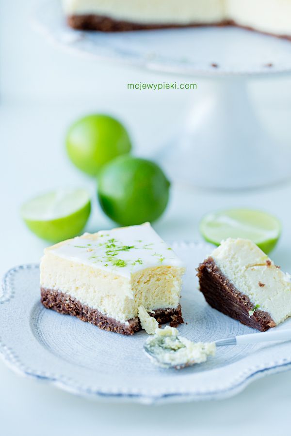 Chocolate lime cheesecake