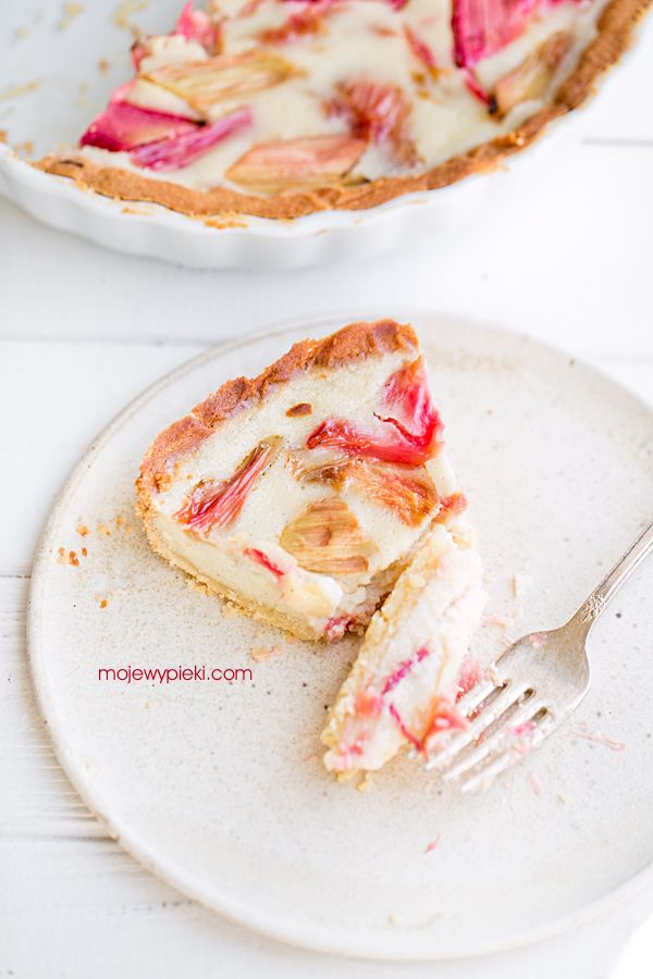 roasted rhubarb tart