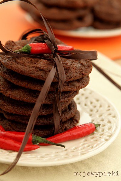Chocolate chilli cookies