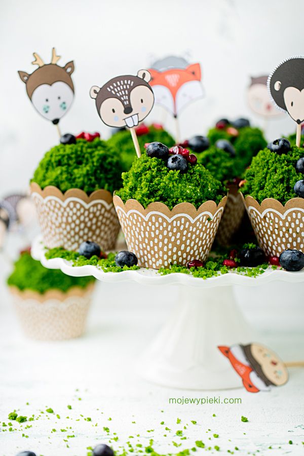 Forest Moss cupcakes
