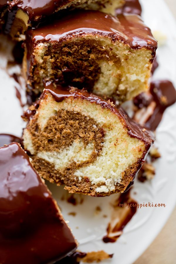 Marbled coffee bundt cake