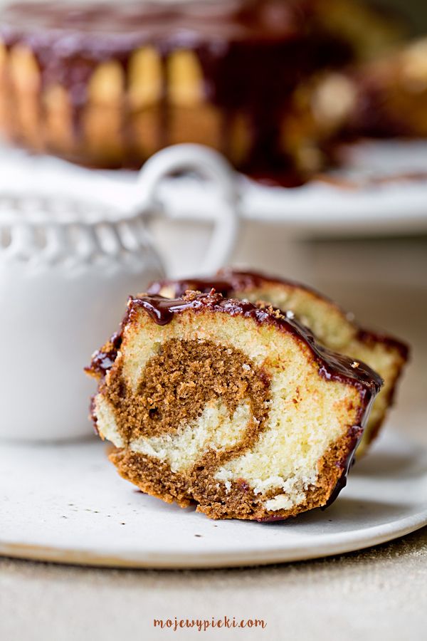 Marbled coffee bundt cake