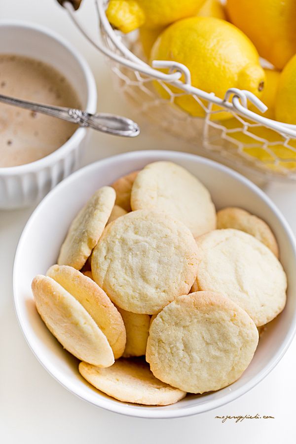 Soft lemon sugar cookies