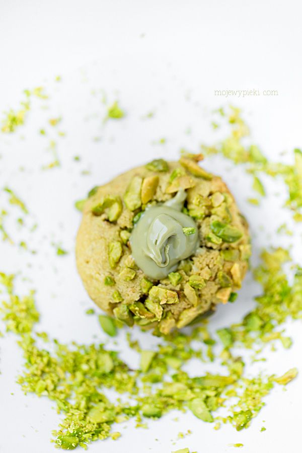 Pistachio thumbprint cookies