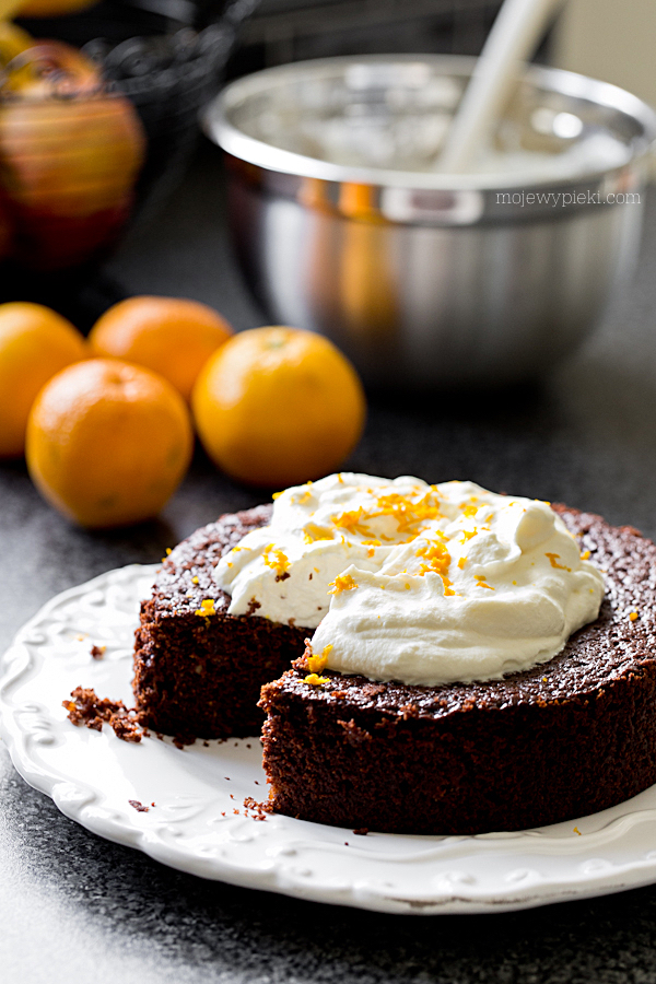 Chocolate orange marmalade cake