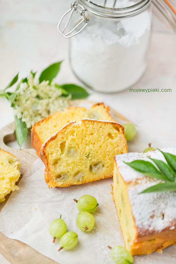 Gooseberry Yoghurt Cake