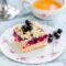 Blackcurrant crumble cake
