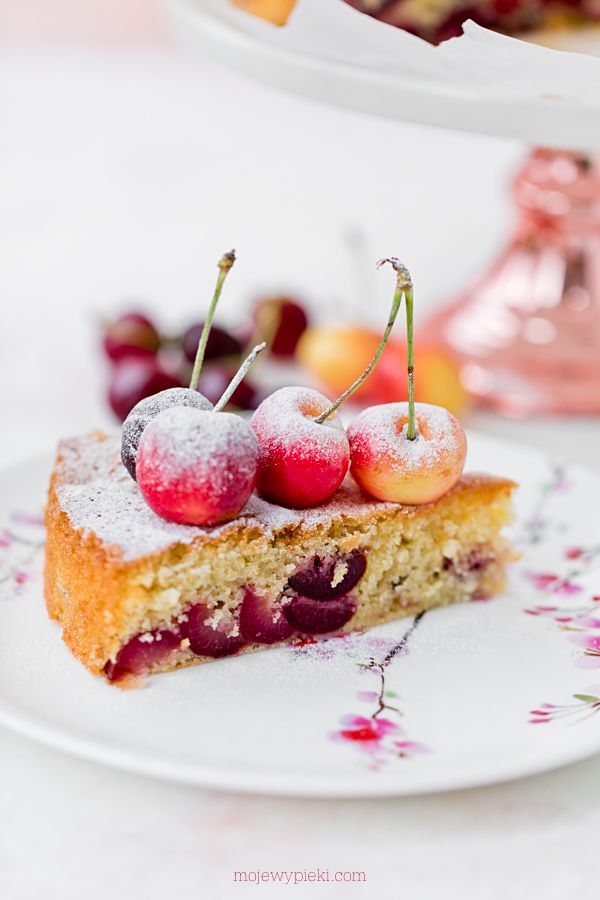 Sweet cherry cake