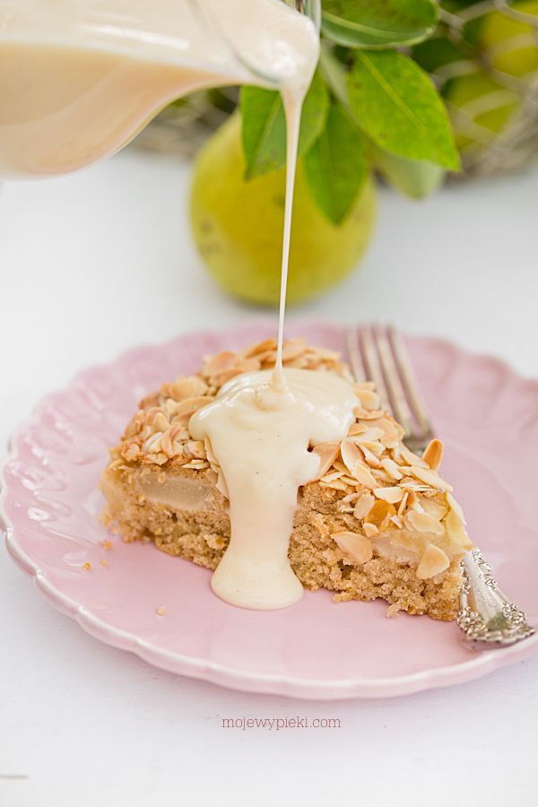 Pear and almond cake