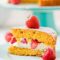 Mango, strawberry and yogurt cake