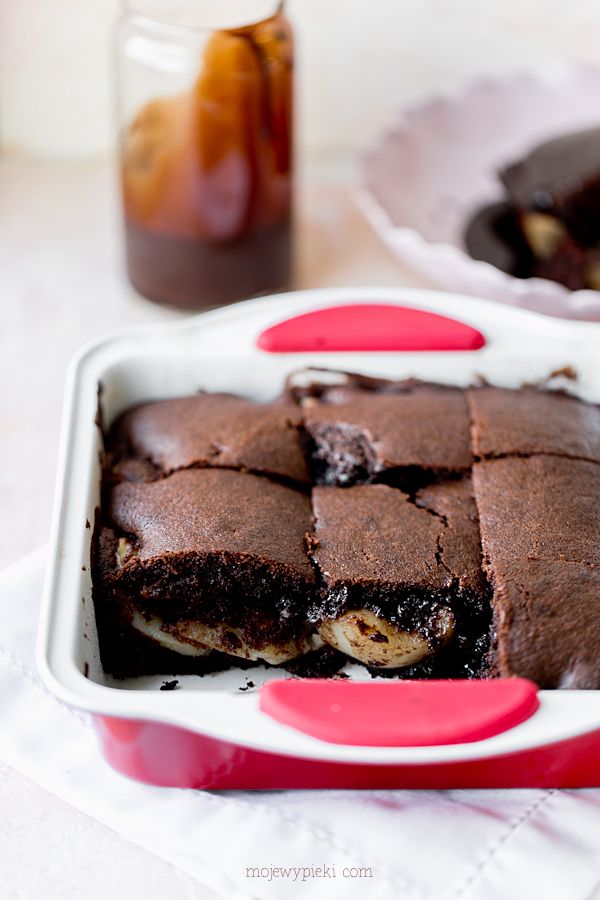 Chocolate pear pudding