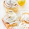 Lemon sweet rolls with cream cheese honey frosting