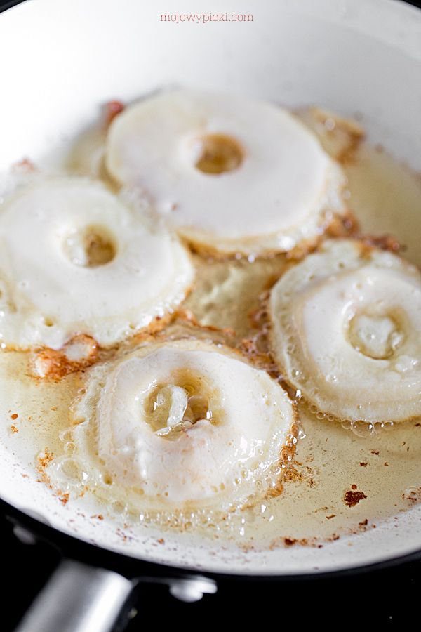 Apple ring pancakes