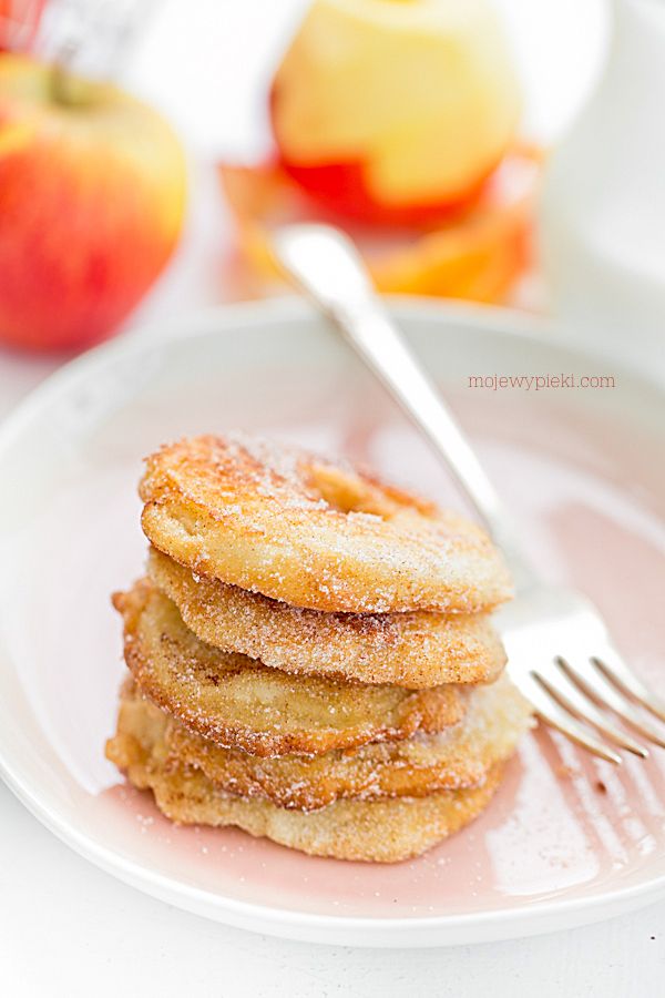 Apple ring pancakes