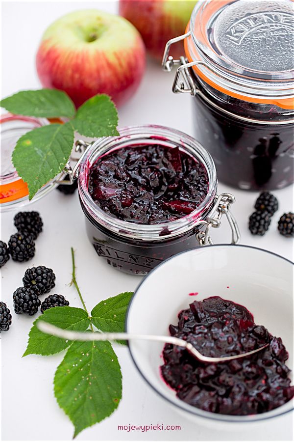 Blackberry and apple jam