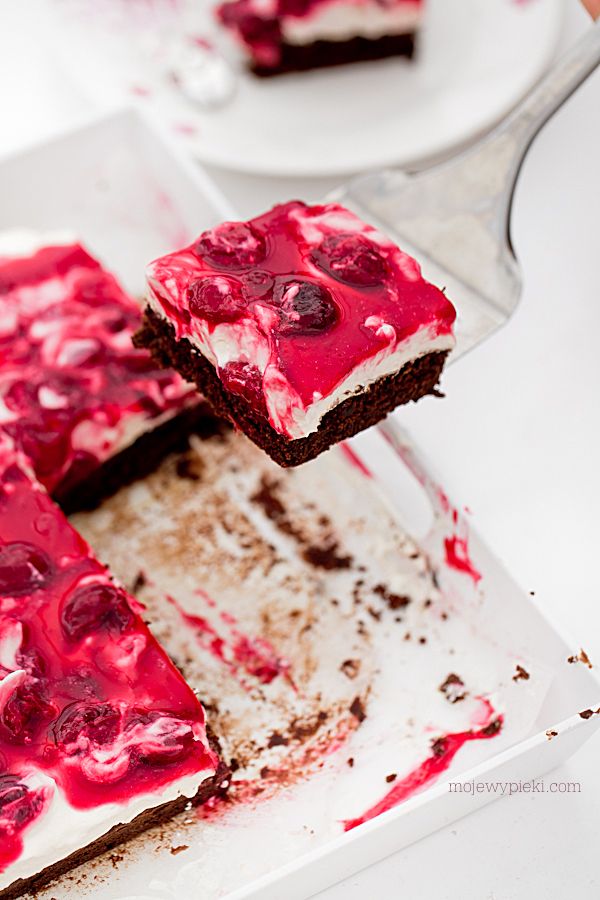 Black Forest chocolate squares