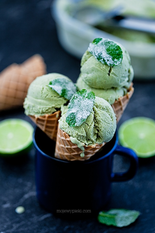 Mojito ice cream