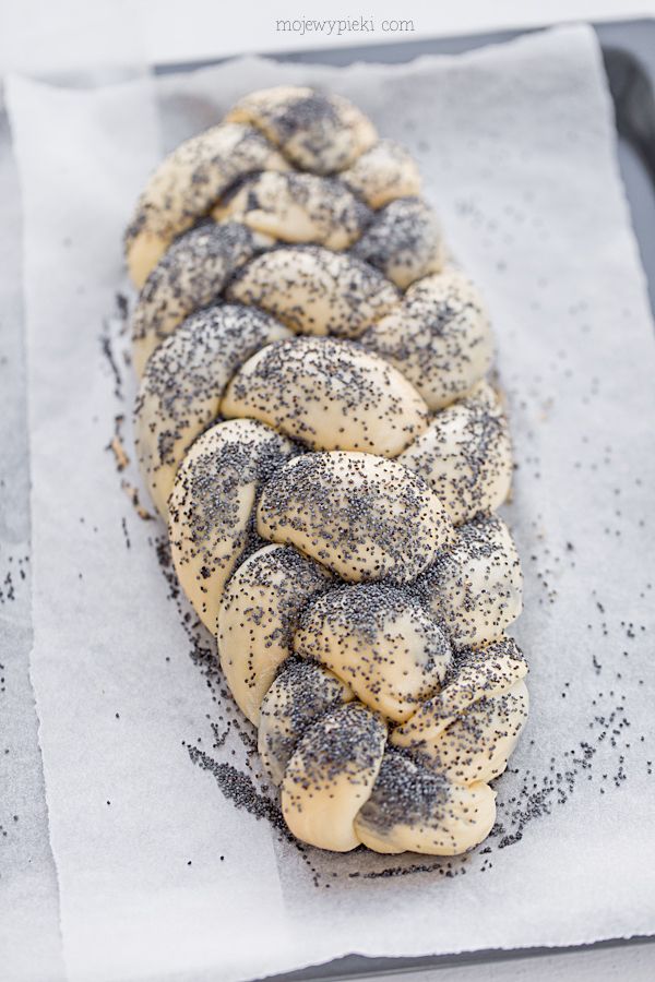Poppy seed braided bread