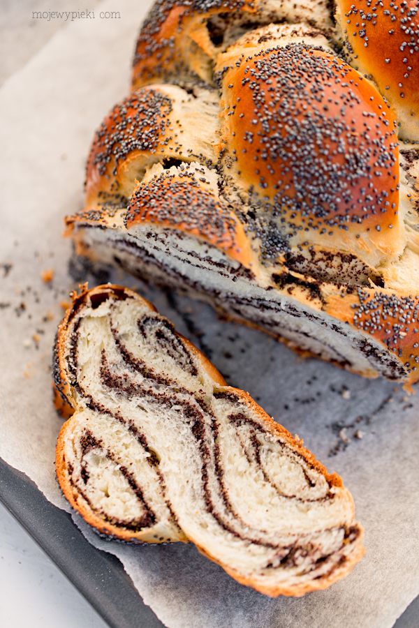 Poppy seed braided bread