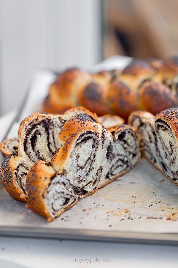 Poppy seed braided bread