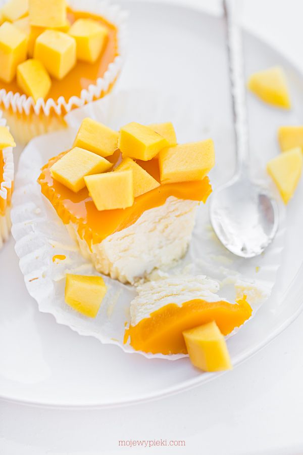 Mini Mango Cheesecakes