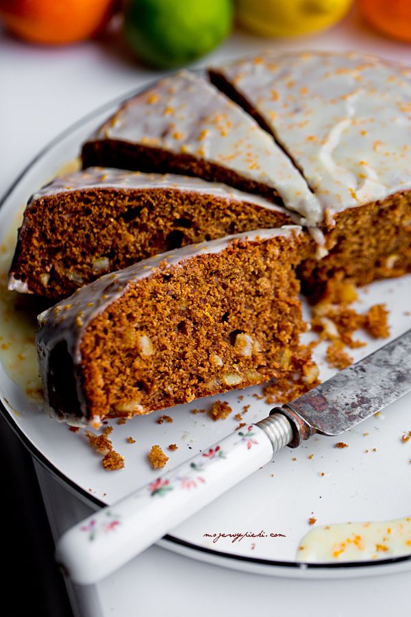 Citrus honey gingerbread cake