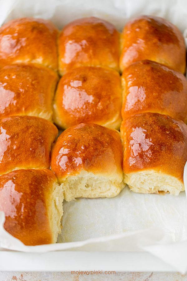 Soft honey breakfast rolls