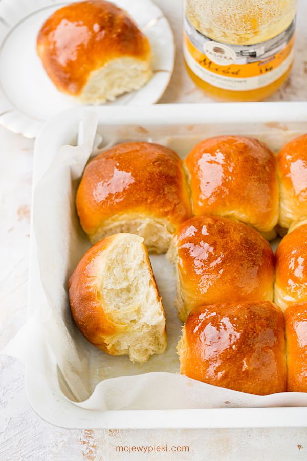 Soft honey breakfast rolls