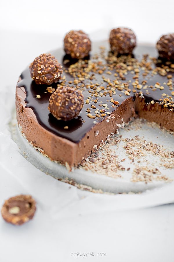 No-bake Rocher cheesecake