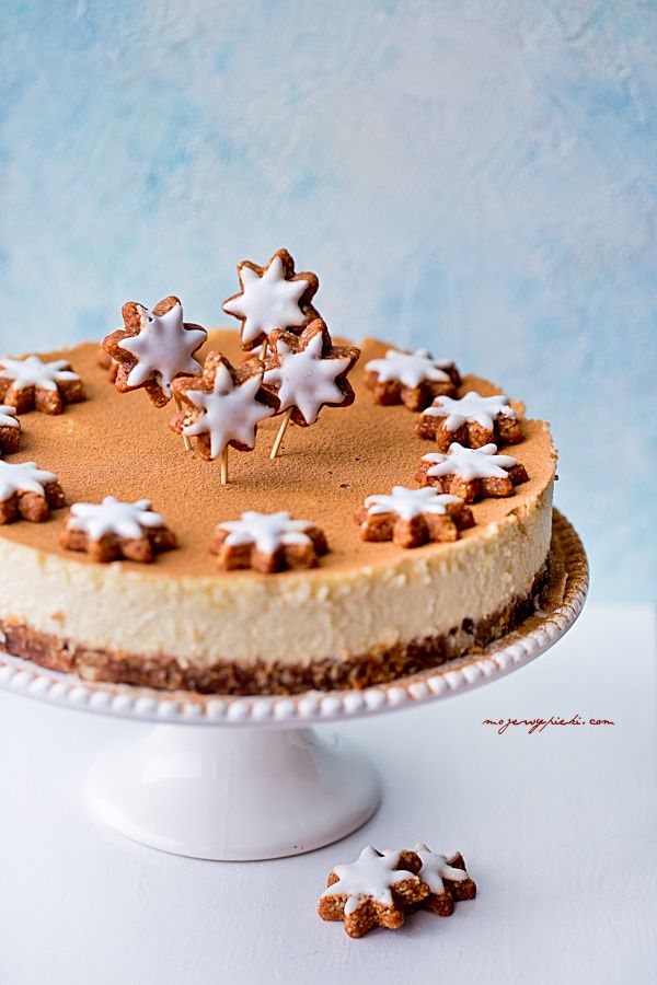 Zimtsterne cinnamon cheesecake