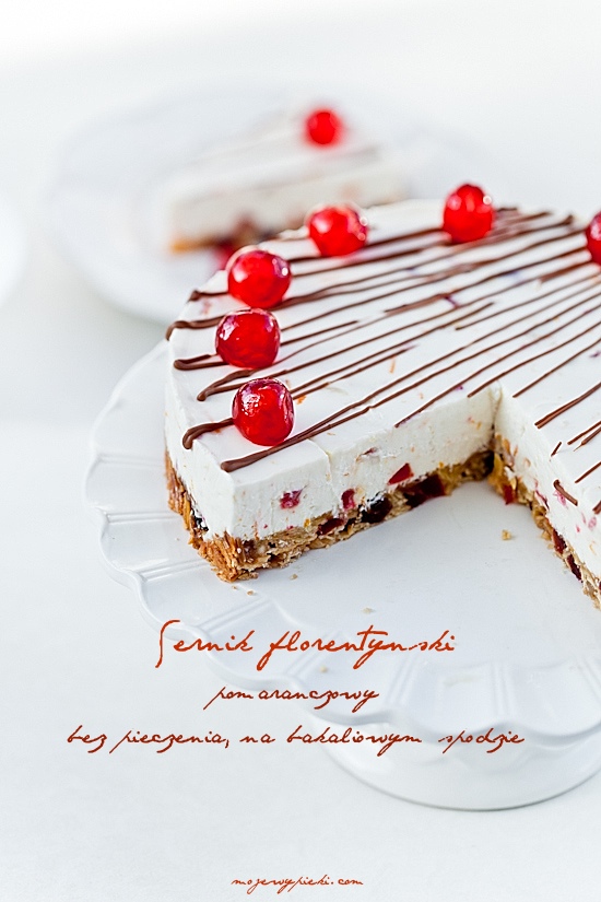 Florentine orange cheesecake