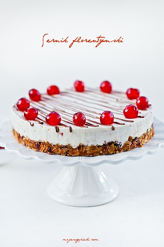 Florentine orange cheesecake