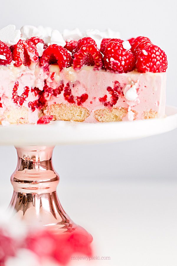 No-bake raspberry cheesecake