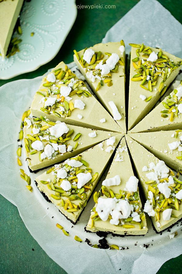 No-bake pistachio cheesecake