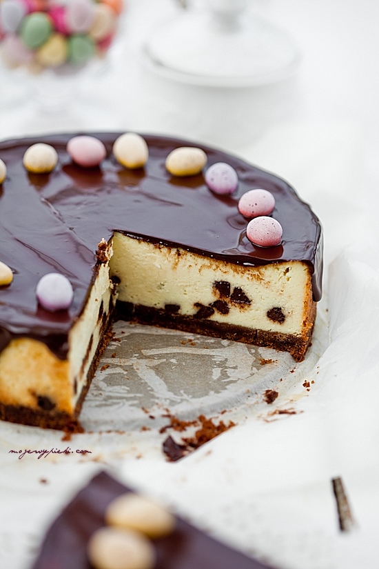 Advocaat and chocolate cheesecake