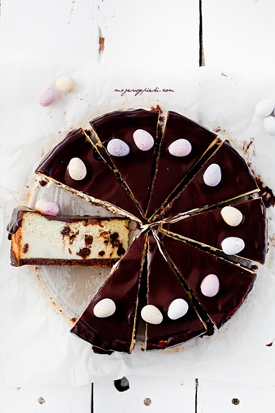 Advocaat and chocolate cheesecake