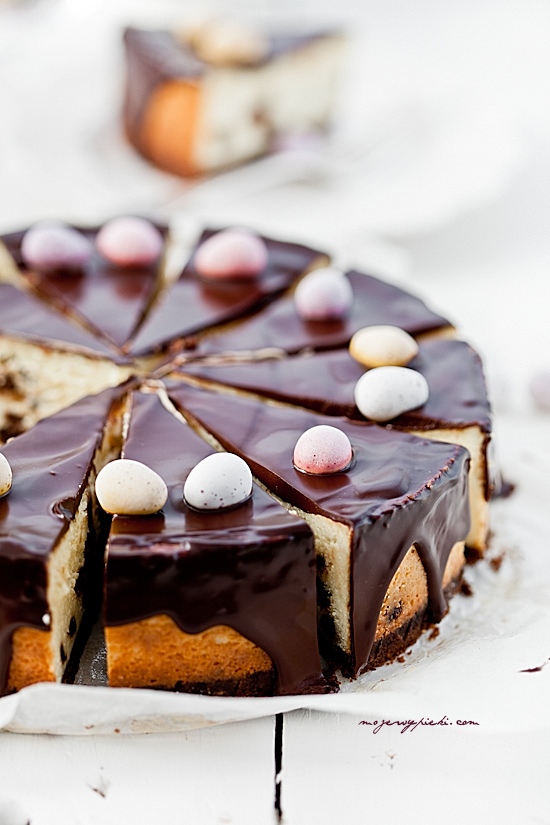 Advocaat and chocolate cheesecake