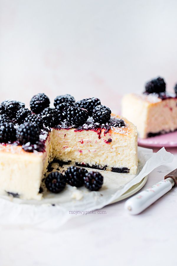 Blackberry cheesecake