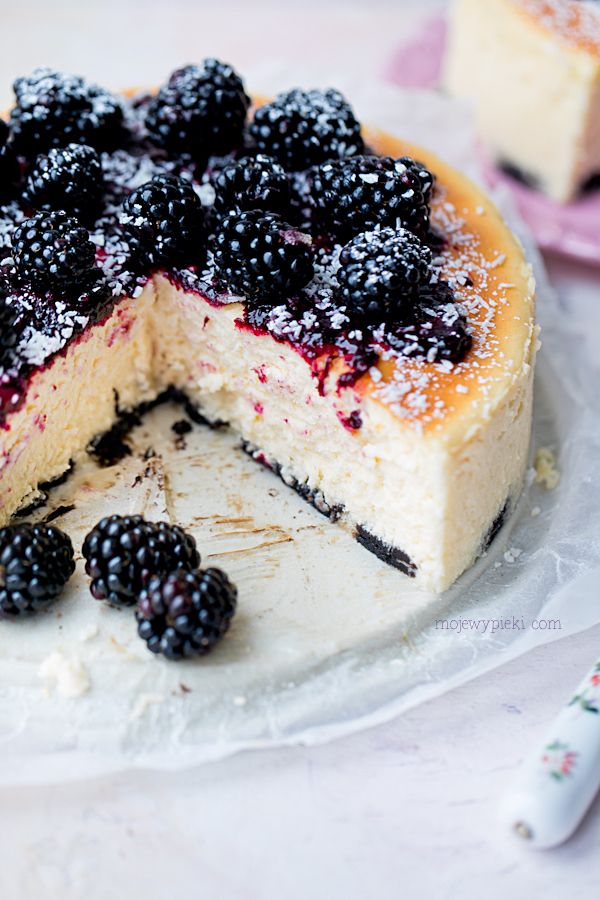 Blackberry cheesecake
