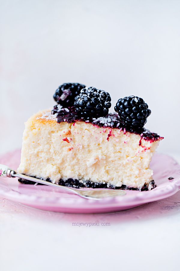 Blackberry cheesecake