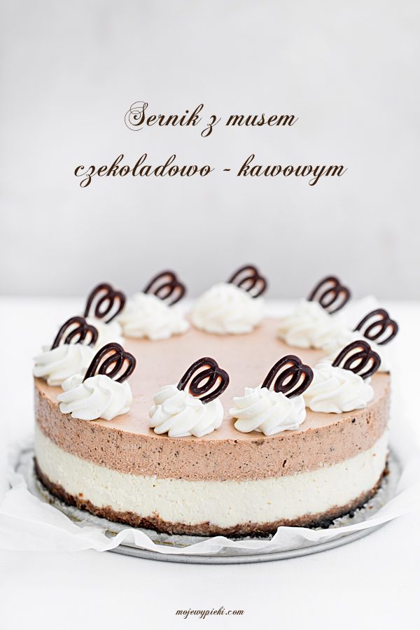 Chocolate coffee mousse cheesecake