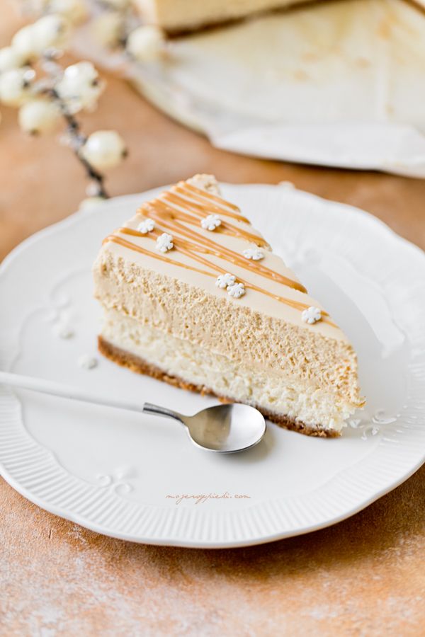 Caramel chocolate mousse cheesecake