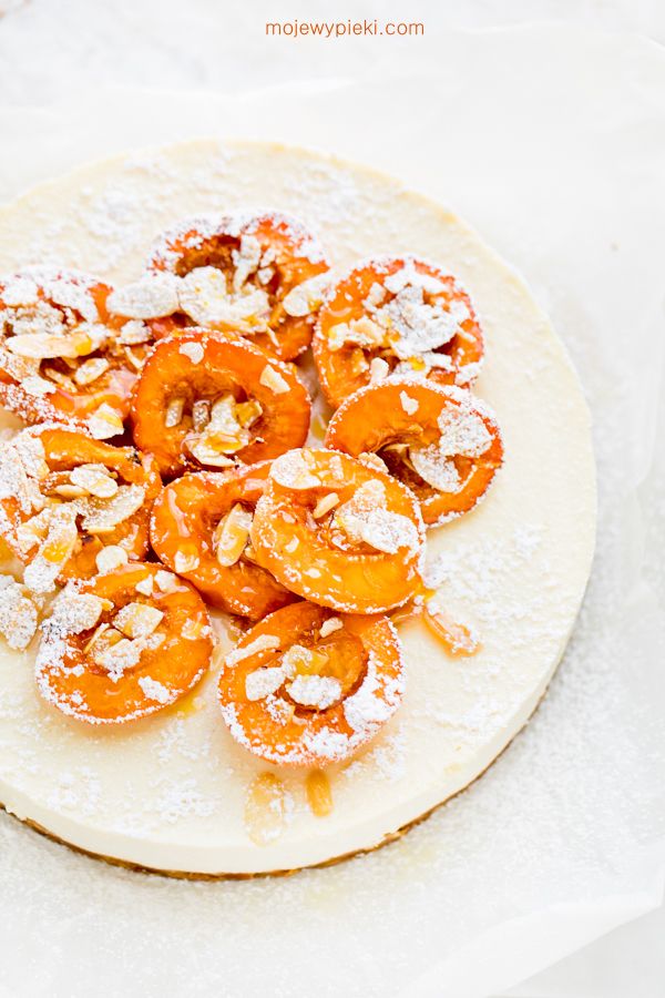 Roasted Apricot and Amaretto Cheesecake