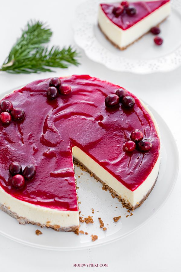 Cranberry cheesecake