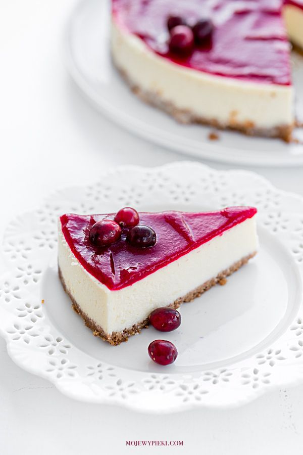 Cranberry cheesecake