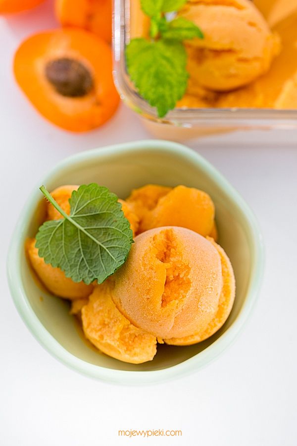Apricot sorbet