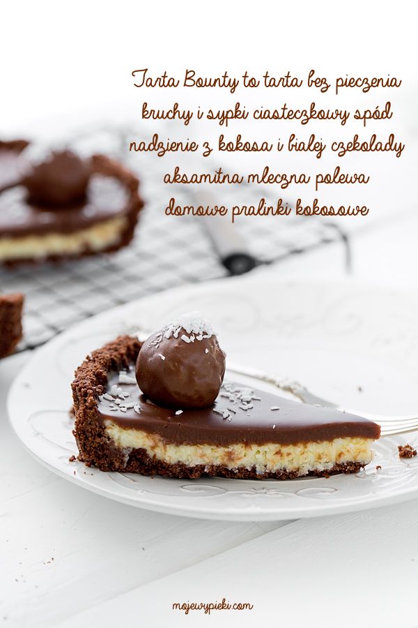 No-bake Bounty tart