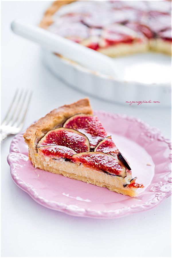Lemon, fig and limoncello tart